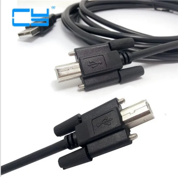 Кабель для передачи данных USB 2 0 1 м 5 3 тип A на B шнур с винтовыми отверстиями