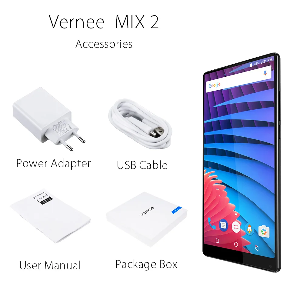 Vernee MIX 2 6GB 64GB 18:9 мобильный телефон FHD + 2160*1080 4200 мАч MTK6757 восьмиядерный отпечаток