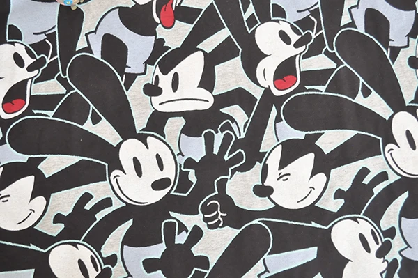 Мультяшный Oswald the Lucky Rabbit винтажная простая хлопковая ткань для шитья пэчворк
