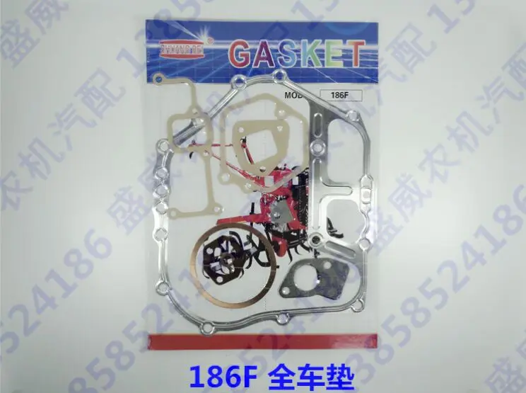 170F 178F 186F 186FA 188F дизельный двигатель с воздушным охлаждением микро-почвообрабатывающая машина полные прокладки