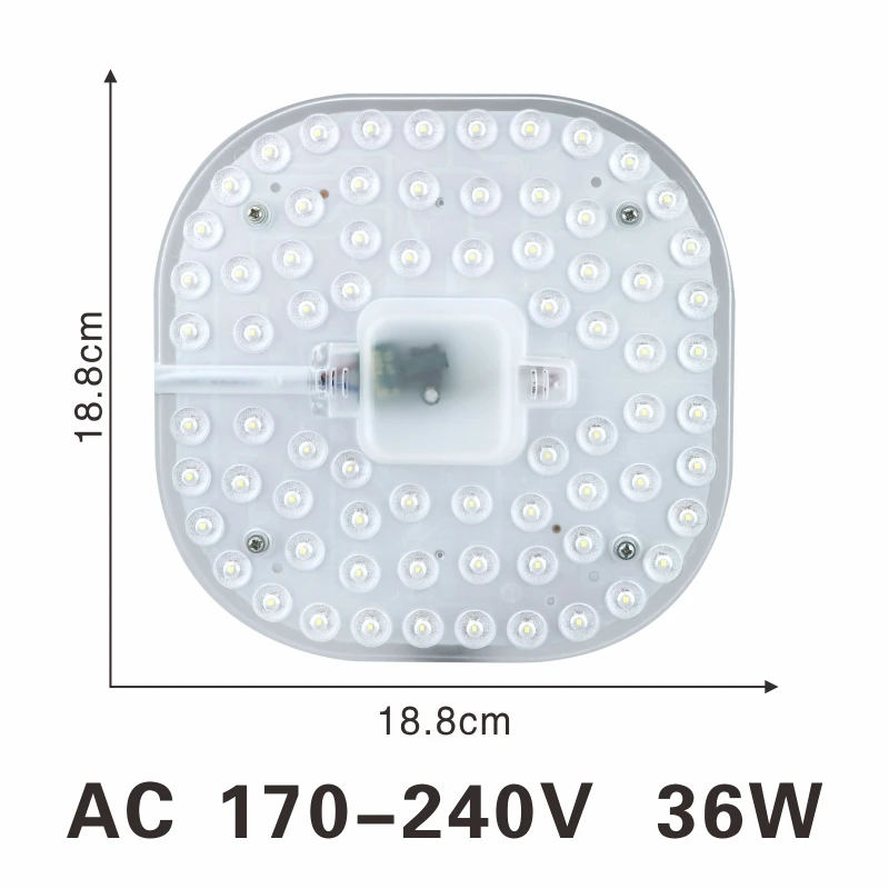 36W Светодиодный модуль Потолочных Ламп 12 Вт 18 Вт 24 Вт 36 Вт 2835SMD AC220V светодиодный светильник, сменный потолочный светильник, источник, легкая установка, внутреннее освещение - Цвет корпуса: 36W