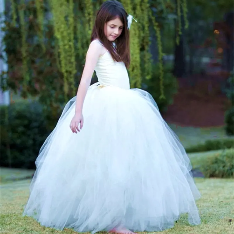 Платье-пачка принцессы с цветочным узором для девочек на свадьбу день рождения