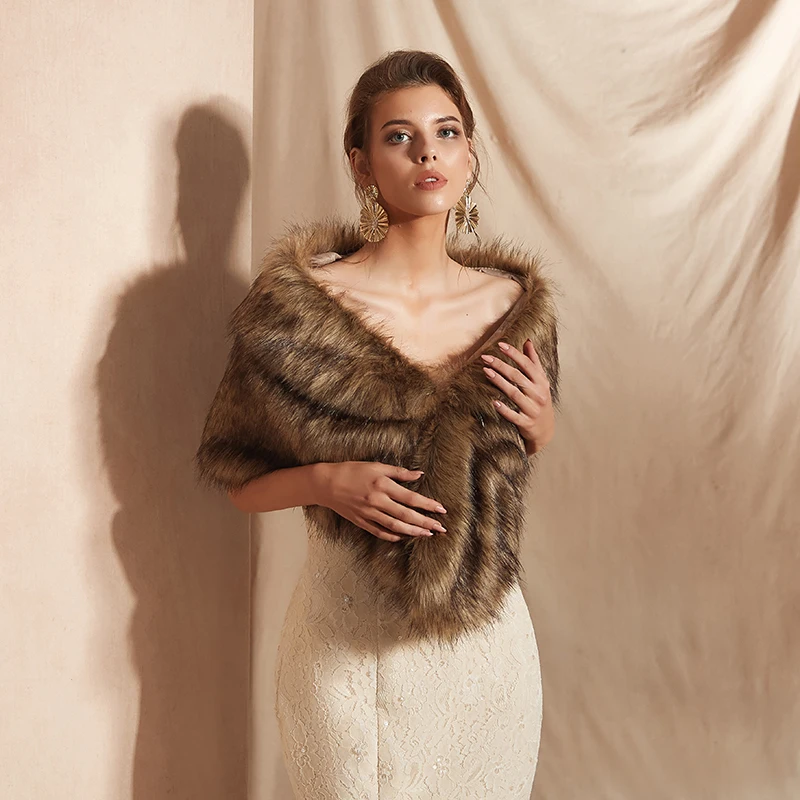Женское свадебное болеро Forevergracedress элегантное мягкое пальто из искусственного