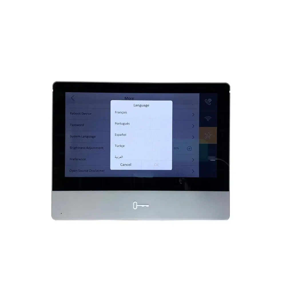 HIK оригинальная международная версия многоязычный DS-KH8350-WTE1 внутренний монитор, 802.3af POE, приложение Hik-подключение, WiFi, видеодомофон