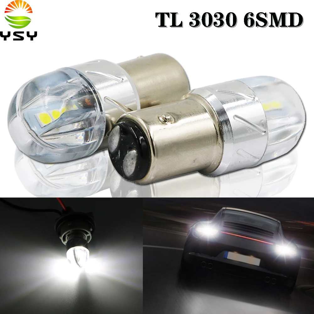 YSY 2 шт. светодиодный S25 3156 7440 7443 W21/5 Вт PY21W 1156 P21W W21W 3030 6SMD 4 Автомобильный свет