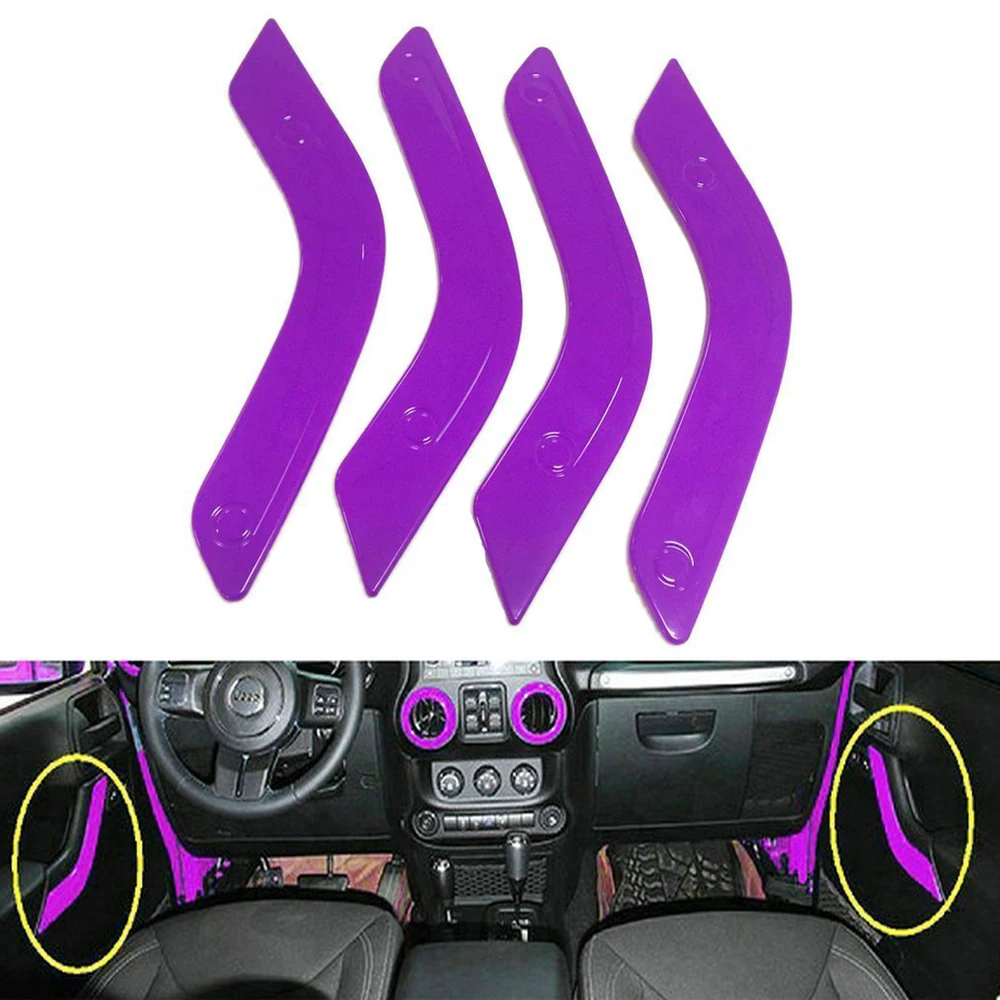 18 шт. фиолетовый полный комплект внутренней отделки дверная ручка коробка