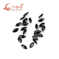 5x4mm to 714mm black color marquise shape moissanite loose stone gemstone