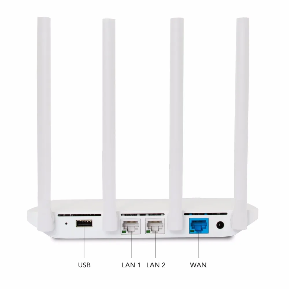 Английская версия Xiaomi Mi WI FI Маршрутизатор (роутер) 3 11AC Dual Band 2.4/5 Г 1167 Мбит 128 М ROM/RAM