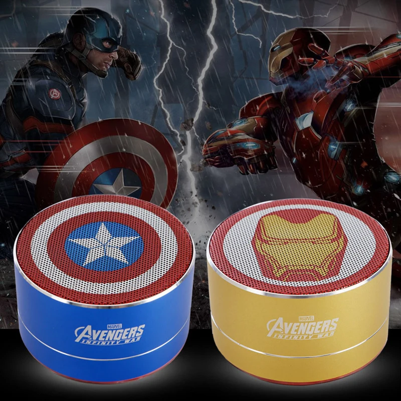 MARVEL/Marvel Bluetooth динамик Железный человек Американский капитан автомобиль бас компьютерная карта портативный динамик