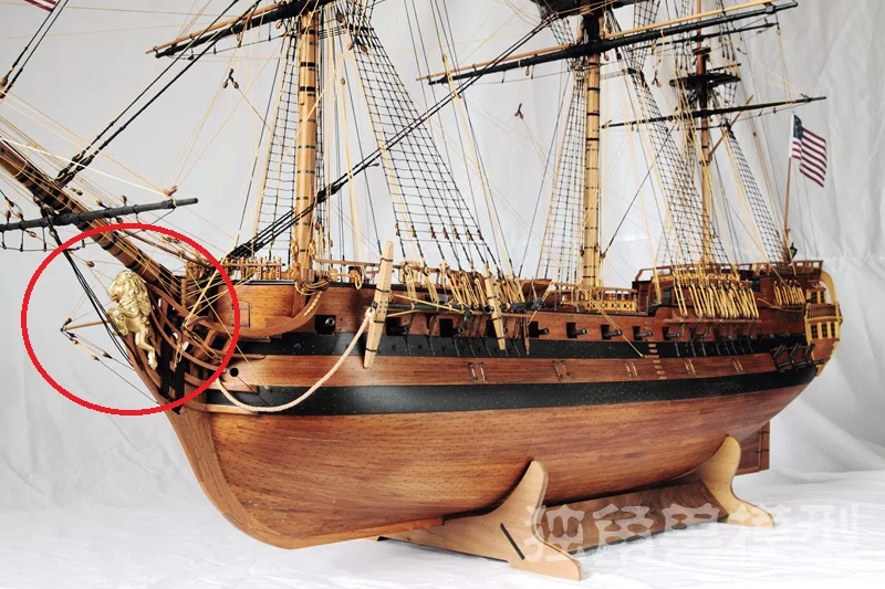 Резьба из самшита корабль лук статуя костюм для весов 1/48 USS Bonhomme Ришар корабль модель 1 шт