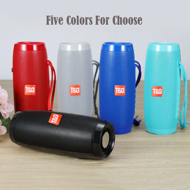 Bluetooth динамик портативный со светодиодной подсветкой поддержкой TF FM