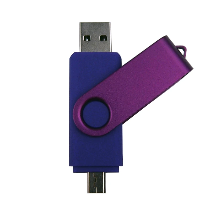 Purple OTG USB 2.0 Флеш-накопитель OTG USB на 64 ГБ, 32 ГБ, 16 ГБ, 8 ГБ, USB 2,0, флешки, флешки для смартфонов на Android, диск(более 10 шт, бесплатный логотип на заказ - Цвет: Purple OTG USB 2.0