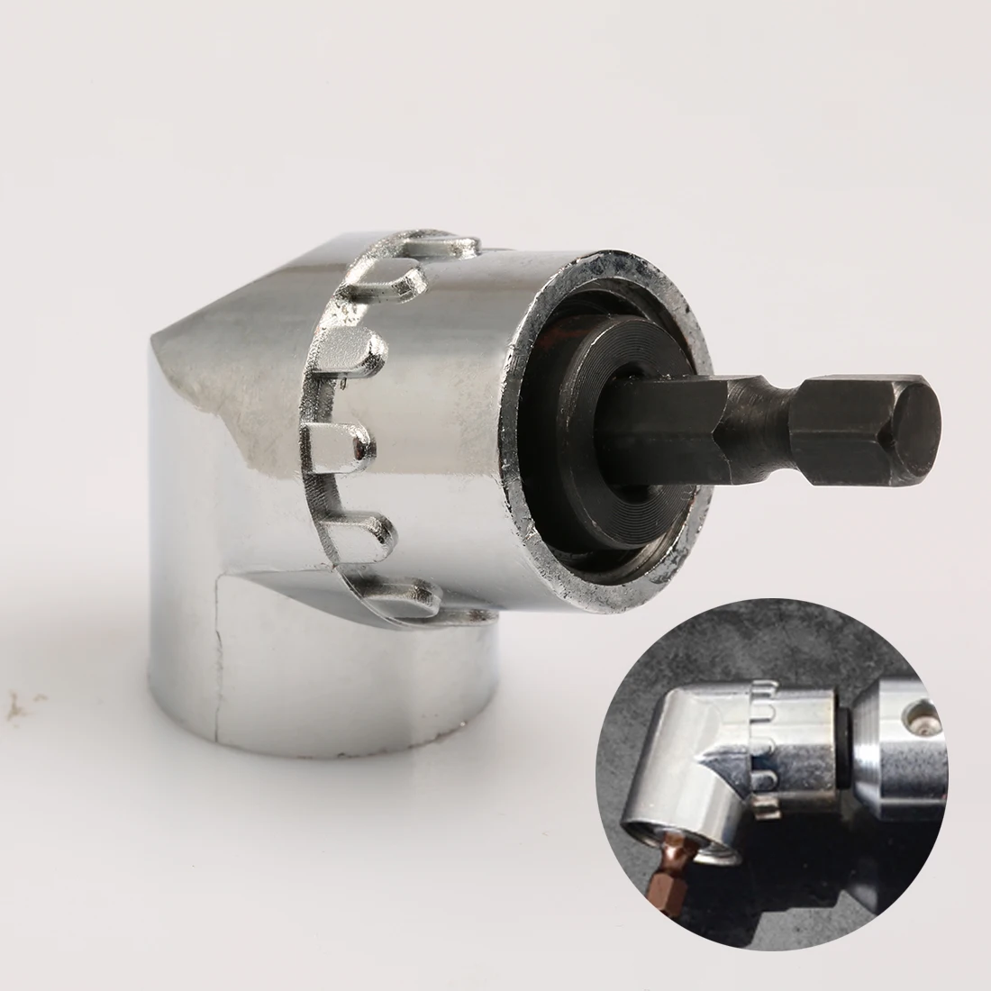 

1/4 Adjustable Hex Bit 105 Degree Angle Driver Screwdriver Magnetic Bit Angle Extension Screw Driver Socket Holder Adapter