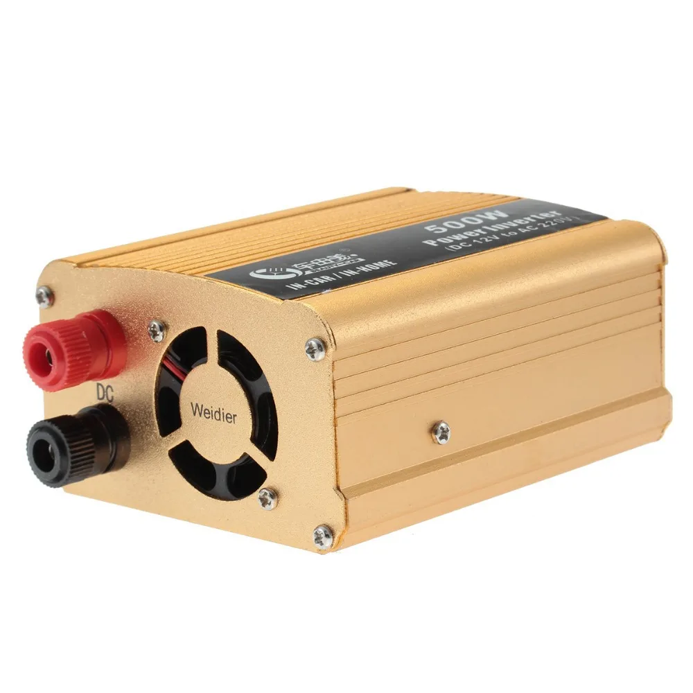 2015 New Inverter 12v-220v 500w USB Car Charger Power Bank Jump Starter Cargador Coche Battery 12 Volt Inversor Gold F434610 |