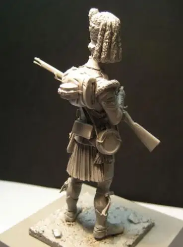 1/24 масштаб 75 мм Неокрашенная полимерная фигурка Highlander | Игрушки и хобби