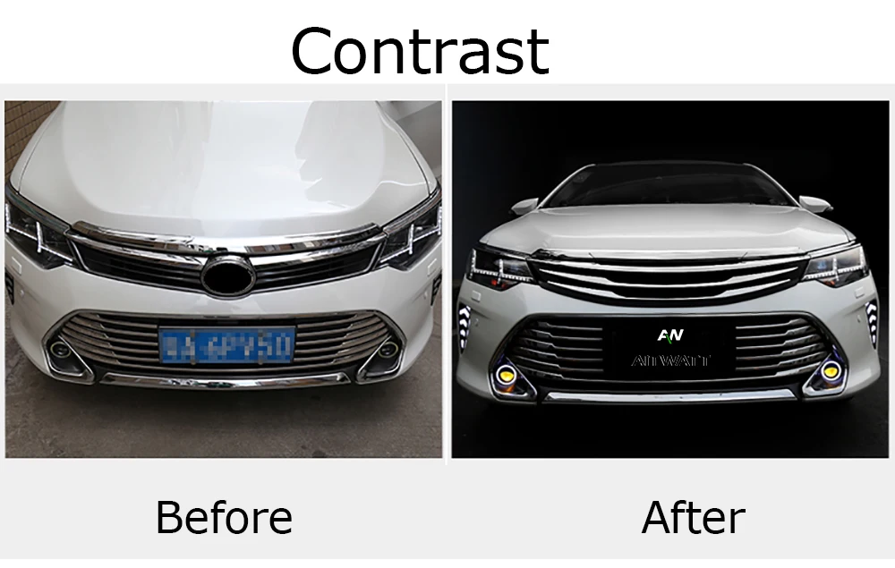 AITWATT для Toyota Camry Авто хромированная решетка из АБС-пластика Модифицированная передняя решетка блестящая Передняя Центральная сетка грили автостайлинг