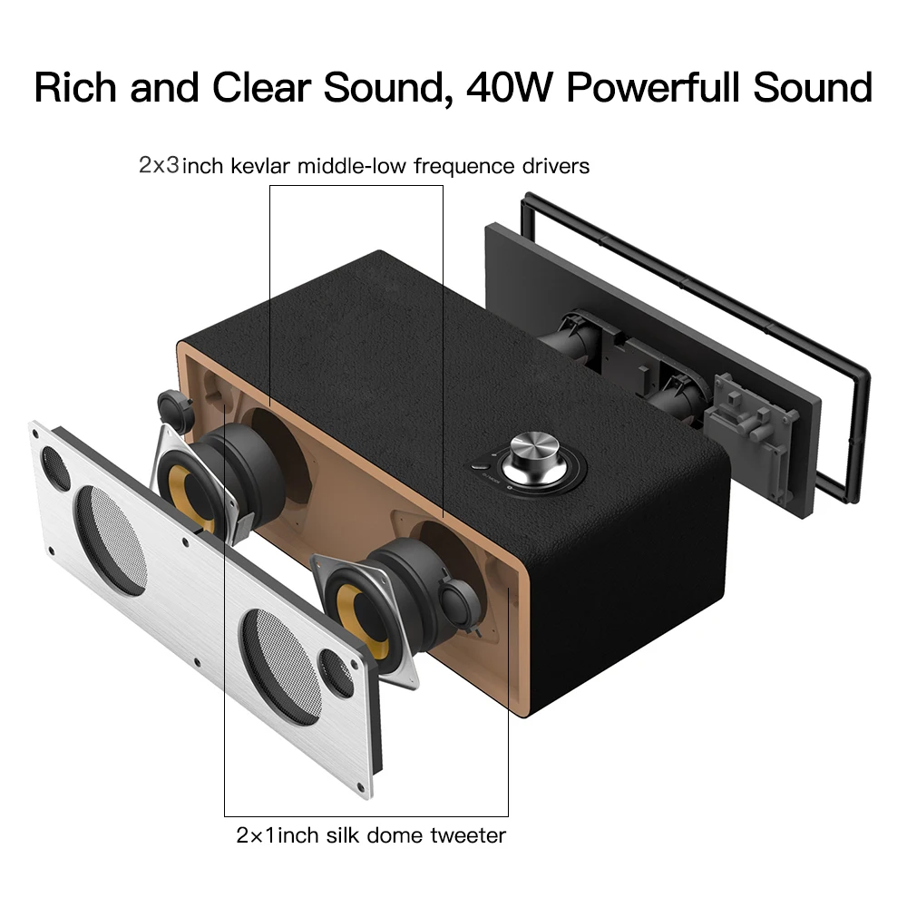GGMM M3 Беспроводная колонка Wi Fi Bluetooth стерео звук HiFi аудио сабвуфер лучший динамик