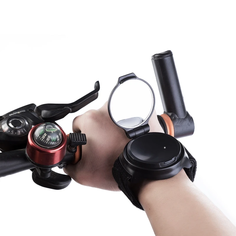 

New Outdoor Sport MTB Bike Rearview Mirror 360 rotation Wrist Strap