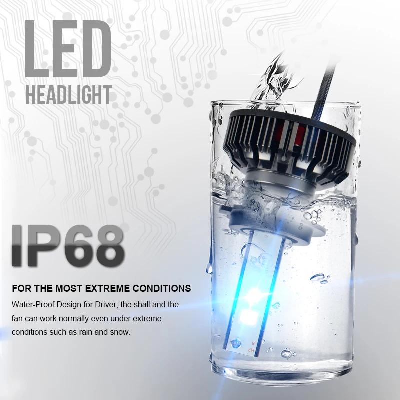 Автомобильные светодиодные лампы OKEEN 2x RGB H1 H3 H4 H7 H8 H11 9005 9006 H13 9012 5202 разные цвета 50