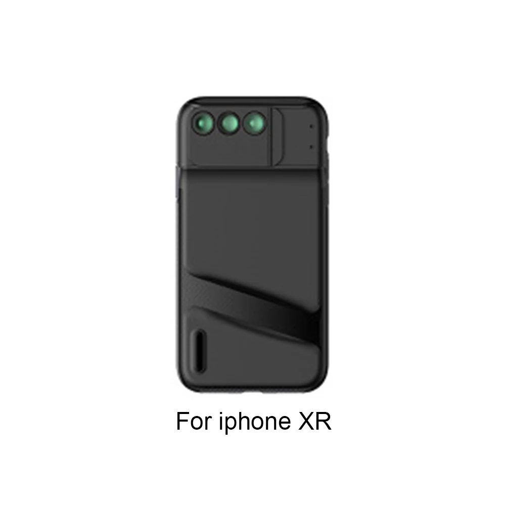 Линза для камеры телефона комплект для iPhone X Рыбий глаз широкоугольный телеобъектив макро зум-объектив с защитным чехлом для iPhone X/XSMAX/XR