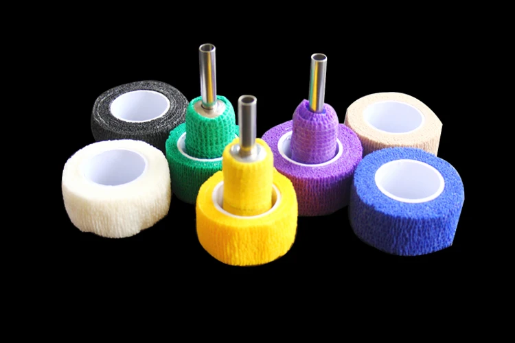 5 шт./лот 2 см ширина нетканые ткани для тату ручка ребристые татуировки ручки