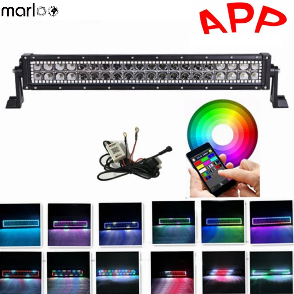Светодиодный светильник Marloo 22 дюйма 120 Вт RGB кольцо Ореола Bluetooth управление через