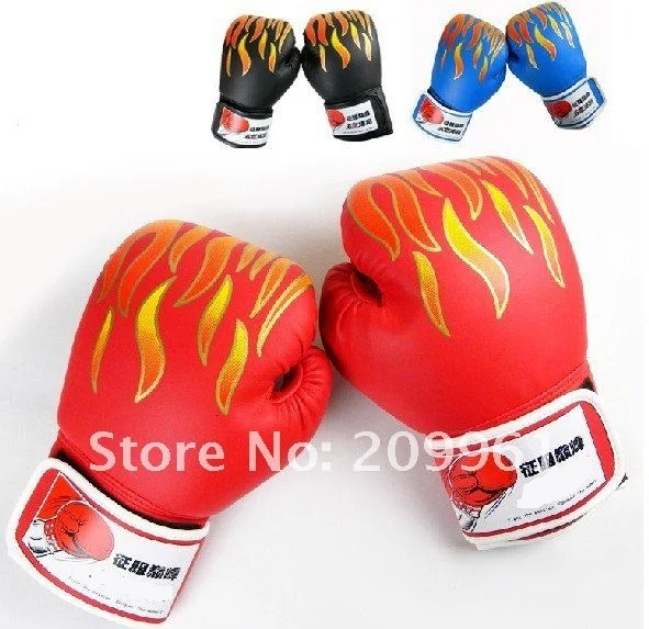Перчатки для тайского бокса Sanshou Fire grain тренировочные варежки из искусственной