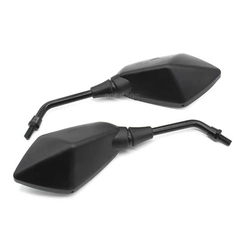 Зеркало мотоциклетное универсальное черное боковое зеркало заднего вида М10 для