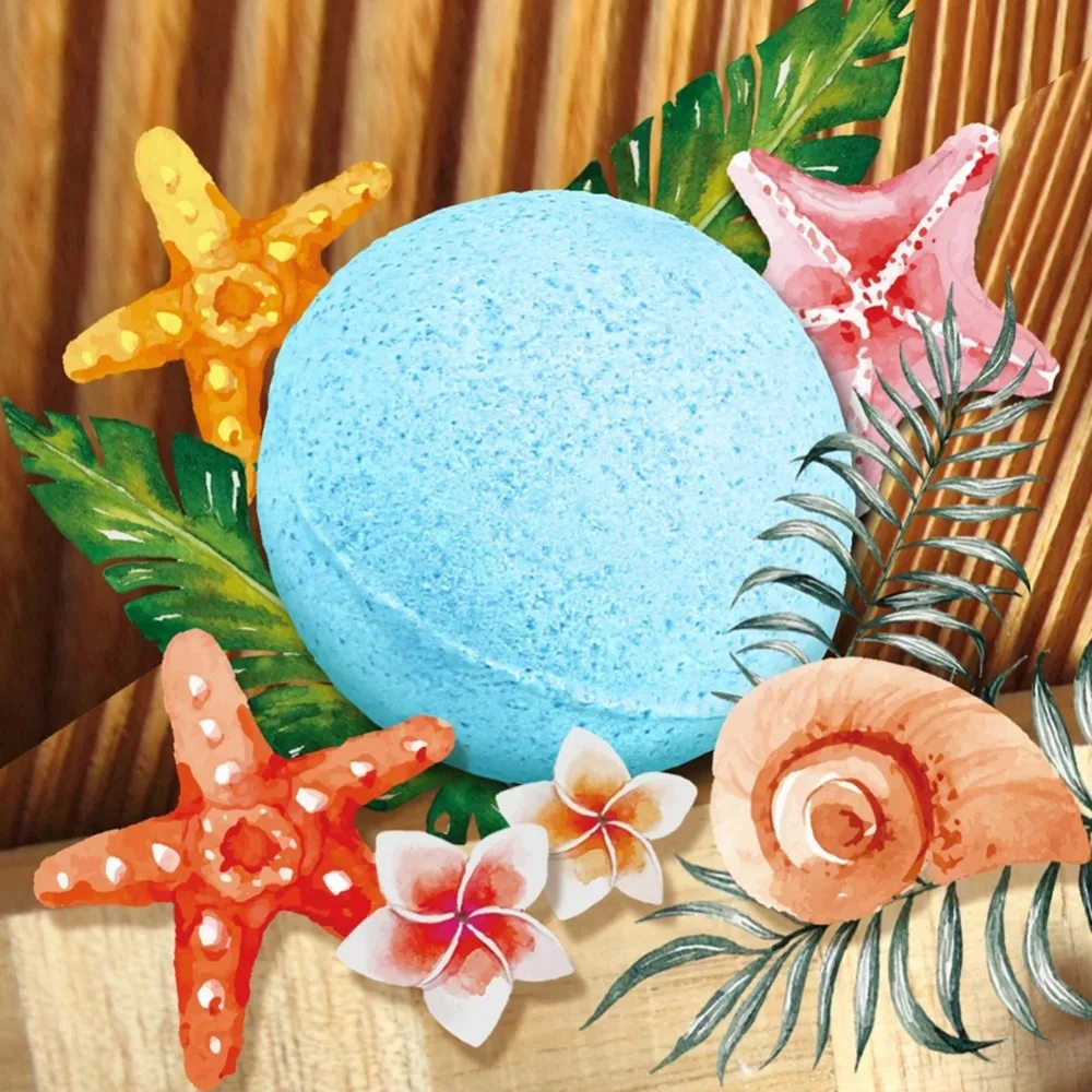 

16Pcs Organic Bath Bombs Body Essential Oil Natural Bubble Bath Bombs Ball rose lavender Ocean Bathing Salt Ball Stress Relief