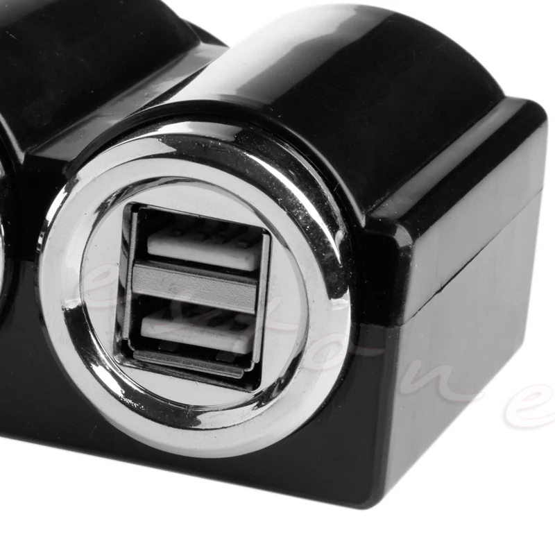USB 4 способ розетка для автомобильного прикуривателя Разветвитель Зарядное