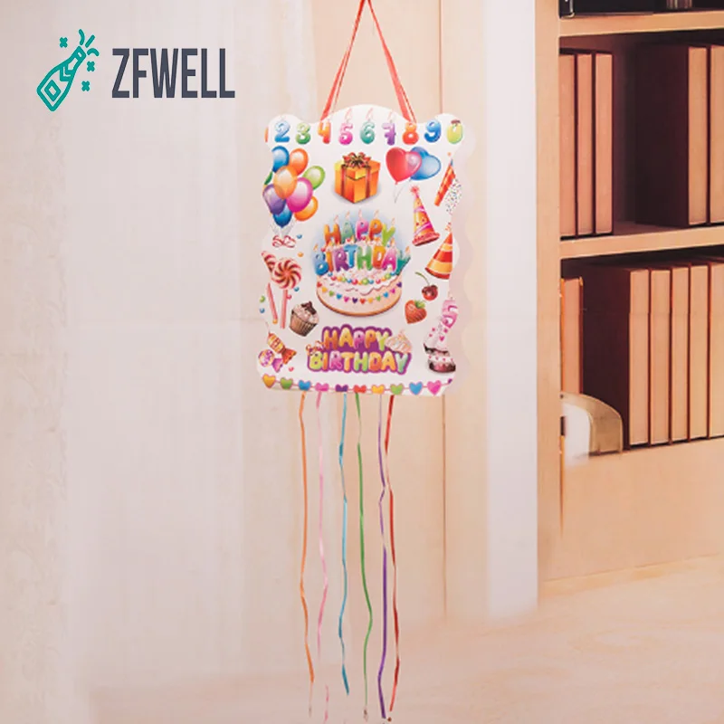 ZFWELL/1 шт./партия 29*40 см бумага для здоровья детская мультяшная пината Развивающая