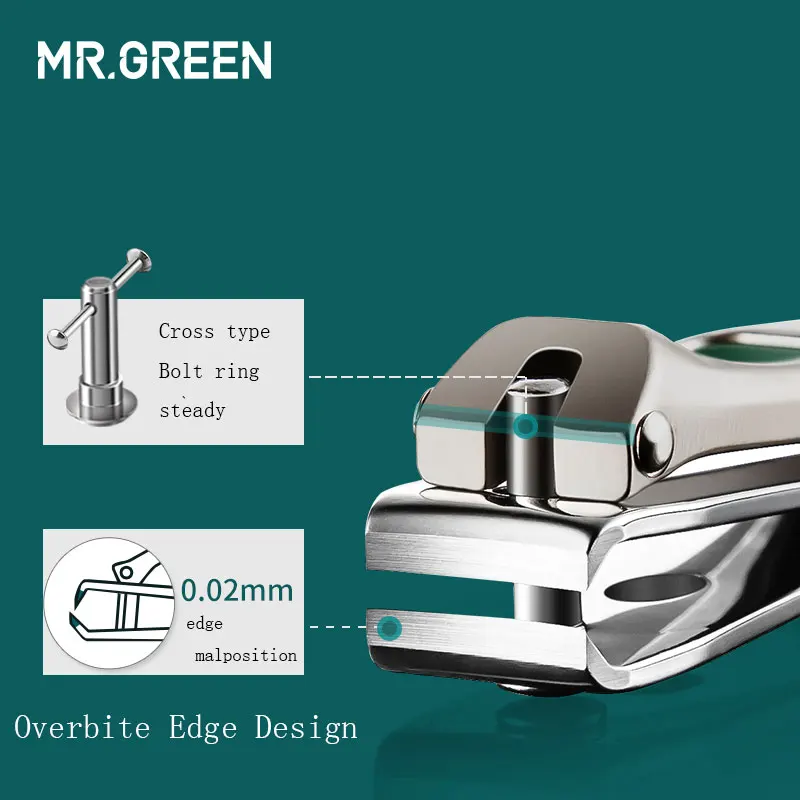 Фото Кусачки для ногтей MR.GREEN из нержавеющей стали, кусачки для ухода за педикюром, профессиональные пилочки для ногтей в виде рыбьей чешуи, инстр... №4