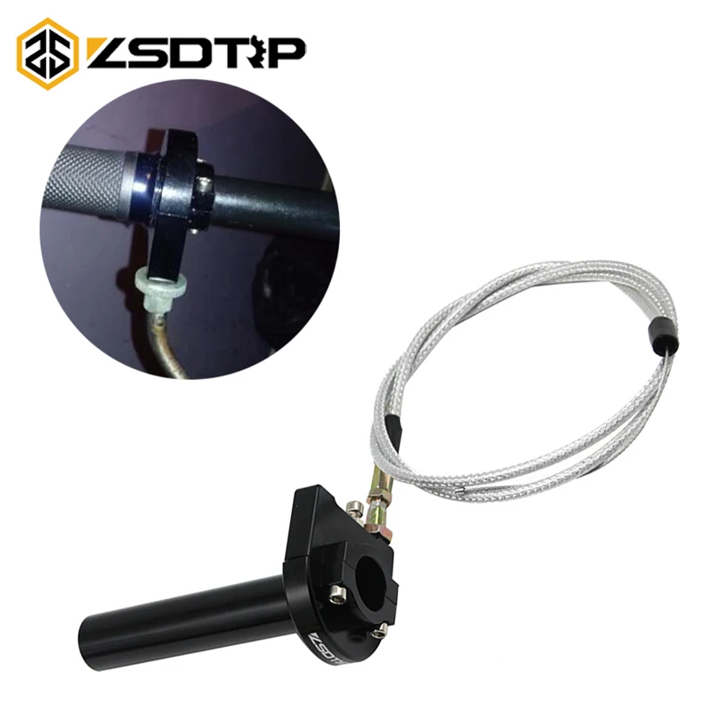 ZSDTRP универсальные 7/8 &quot22 мм CNC руль быстрого действия дроссельная заслонка Твист