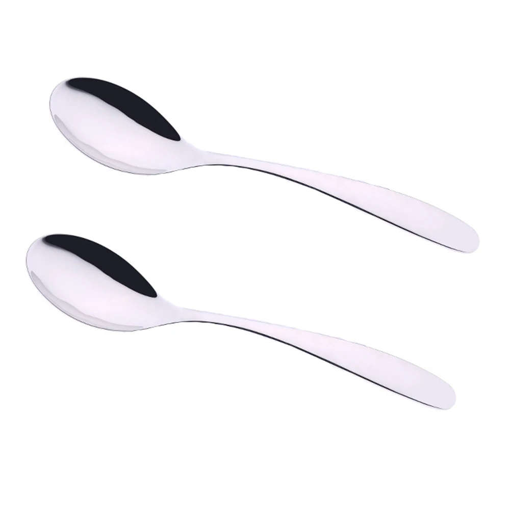 2 шт длинной ручкой из нержавеющей стали кофейная ложка Мороженое десерт