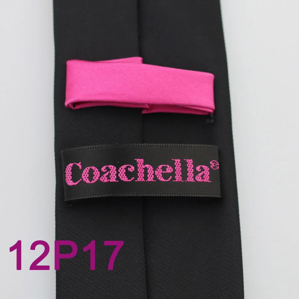 2015 YIBEI Coachella Лоскутные ярко-розовые галстуки с узелком для мужчин тонкие узкие