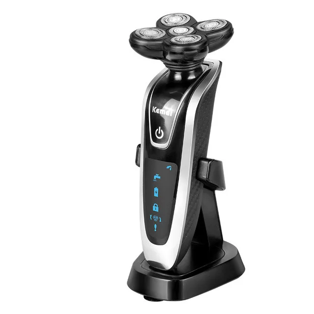 Бесплатная доставка новинка моющаяся перезаряжаемая электробритва с 5 головками