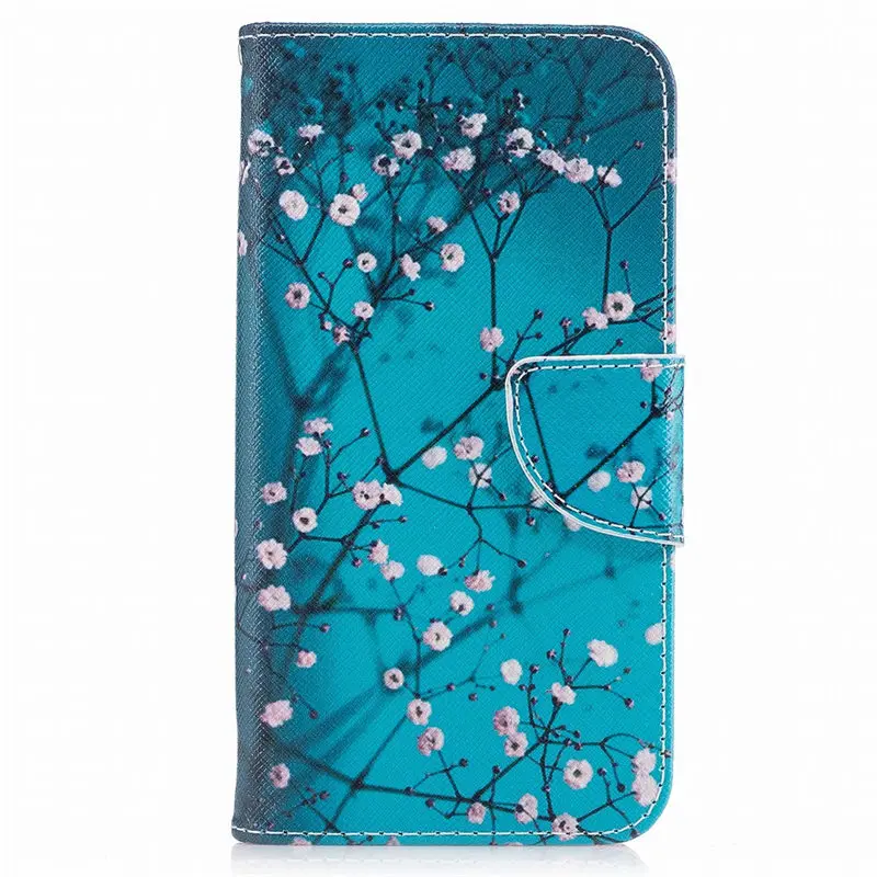 Plum Blossom Чехол-книжка для телефона в стиле ретро для samsung Galaxy j3, j5 Prime, J2 Pro, Xcover4, A750, Note 8, 9, j120, кожаный чехол-бумажник для карт D07Z - Цвет: Plum Blossom