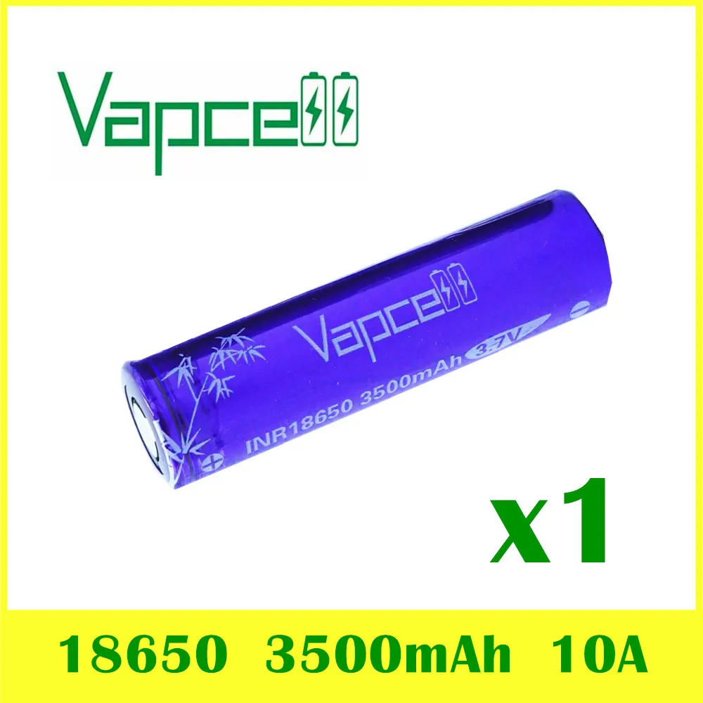 1 шт. всех моделей VAPCELL 3,7 V INR 18650 литиевая аккумуляторная батарея для электронных дымовых E-CIG