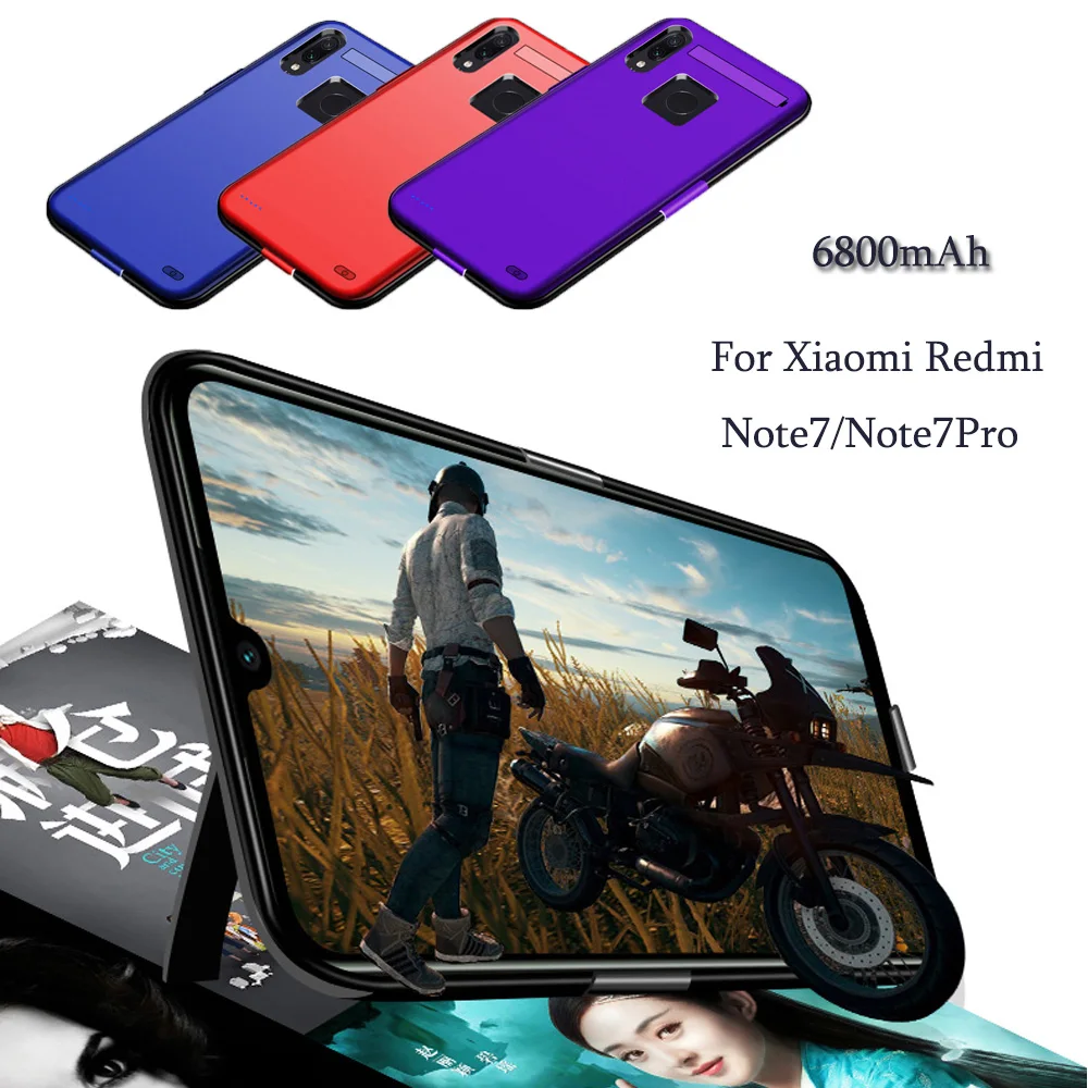 Чехол для внешнего аккумулятора 6800 мАч Xiaomi Redmi Note7/Note7Pro запасной аккумулятор note7 Pro
