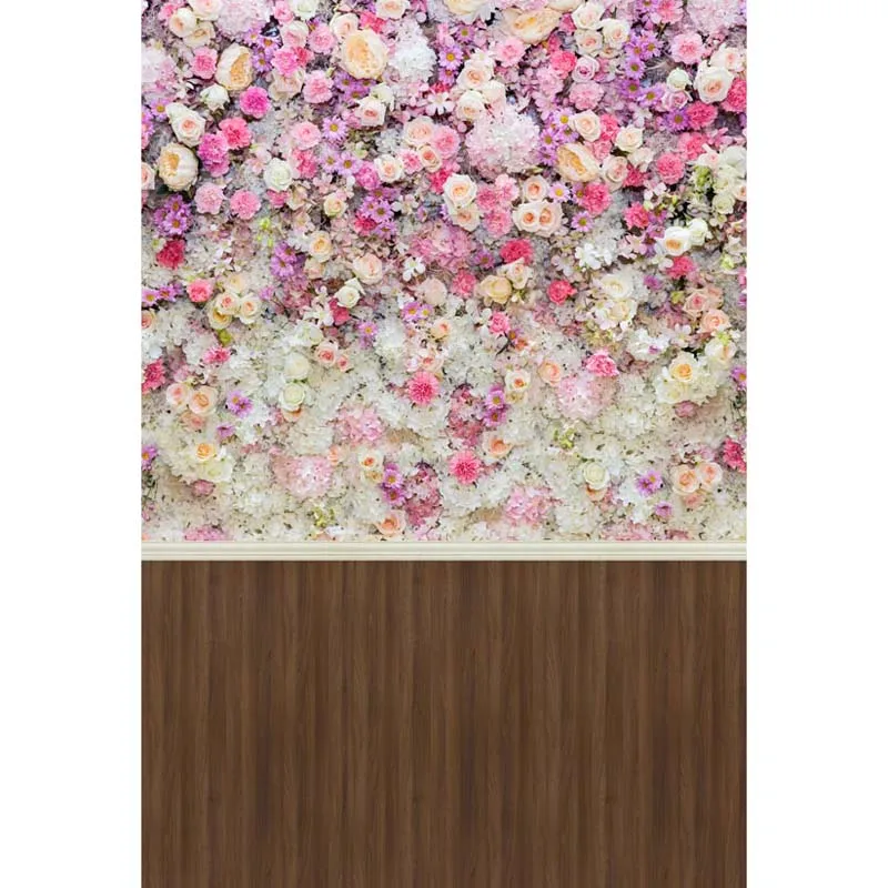 

VinylBDS Photography Backdrops Colorful Flower And Floor For Children Background Photographic Studio Background