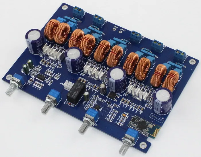 Frss Доставка Новый 4 1 канала TPA3116 4*50 Вт + 100 Цифровой стерео Bluetooth бас усилитель