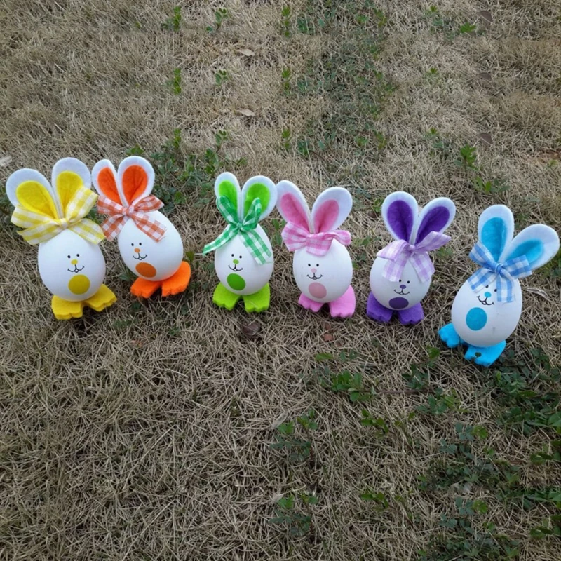 

New 3 Pcs Easter Eggs Cute Bunny Rabbit Chick Hanging Toy Kids Home Party Decor Gifts