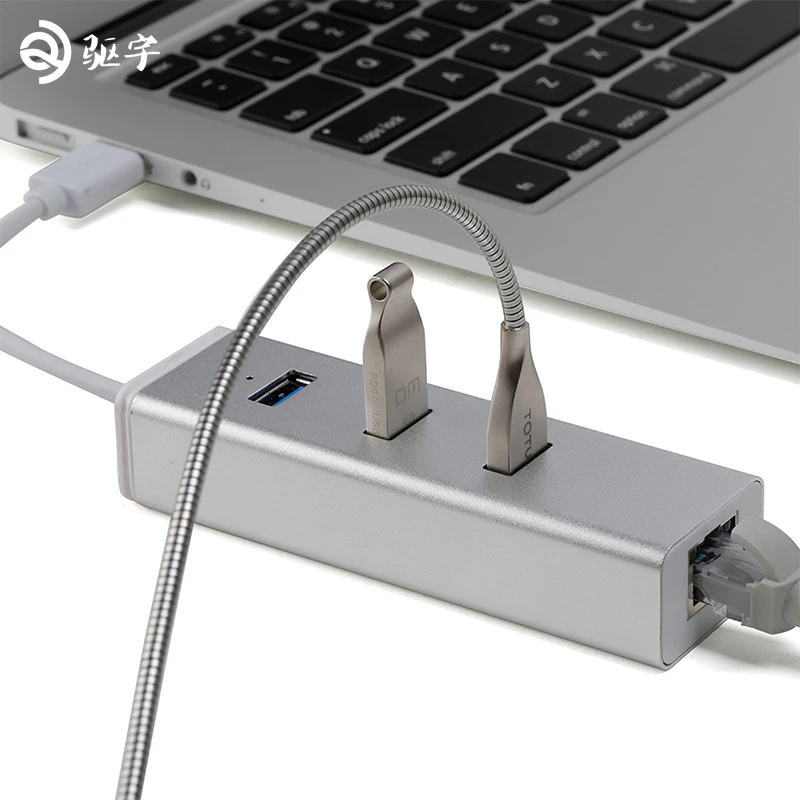 USB 3 0 Ethernet-адаптер с Порты хаб rj45 Gigabit Ethernet Lan 10/100/1000 мбит сетевой карты для ноутбука