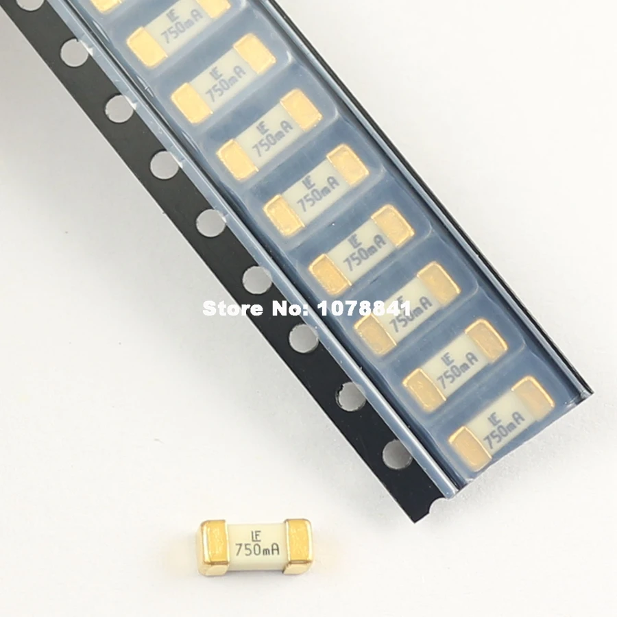 100 шт. Littelfuse быстродействующие SMD 1808 0.75A 750mA 125V 0451 750 предохранители для