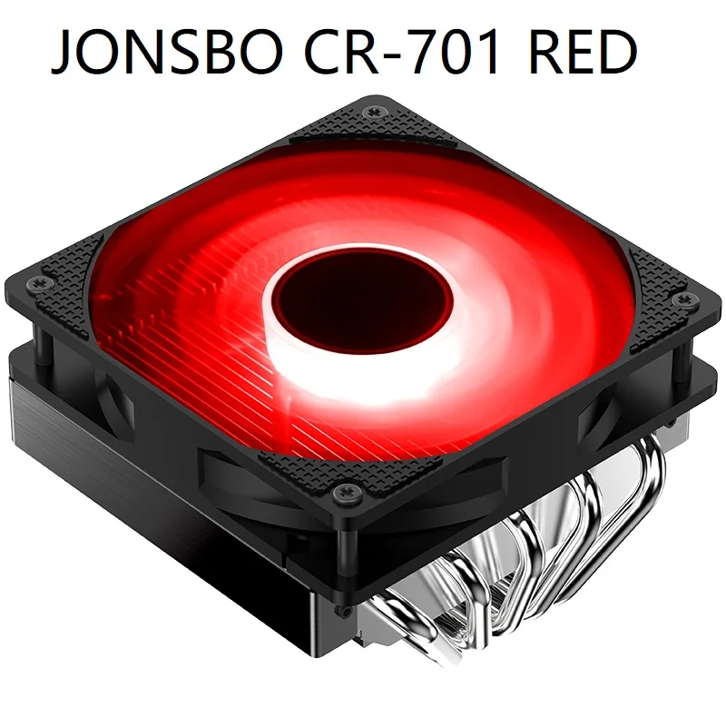 Вентилятор для радиатора ЦП jonsbo светодиодный 12 см 5 тепловых трубок|heat pipe|led fanfan led
