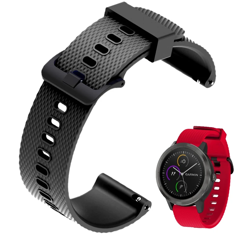 20 мм Ремешки для наручных часов Garmin vivoactive3 Music Forerunne 645 силиконовый ремешок