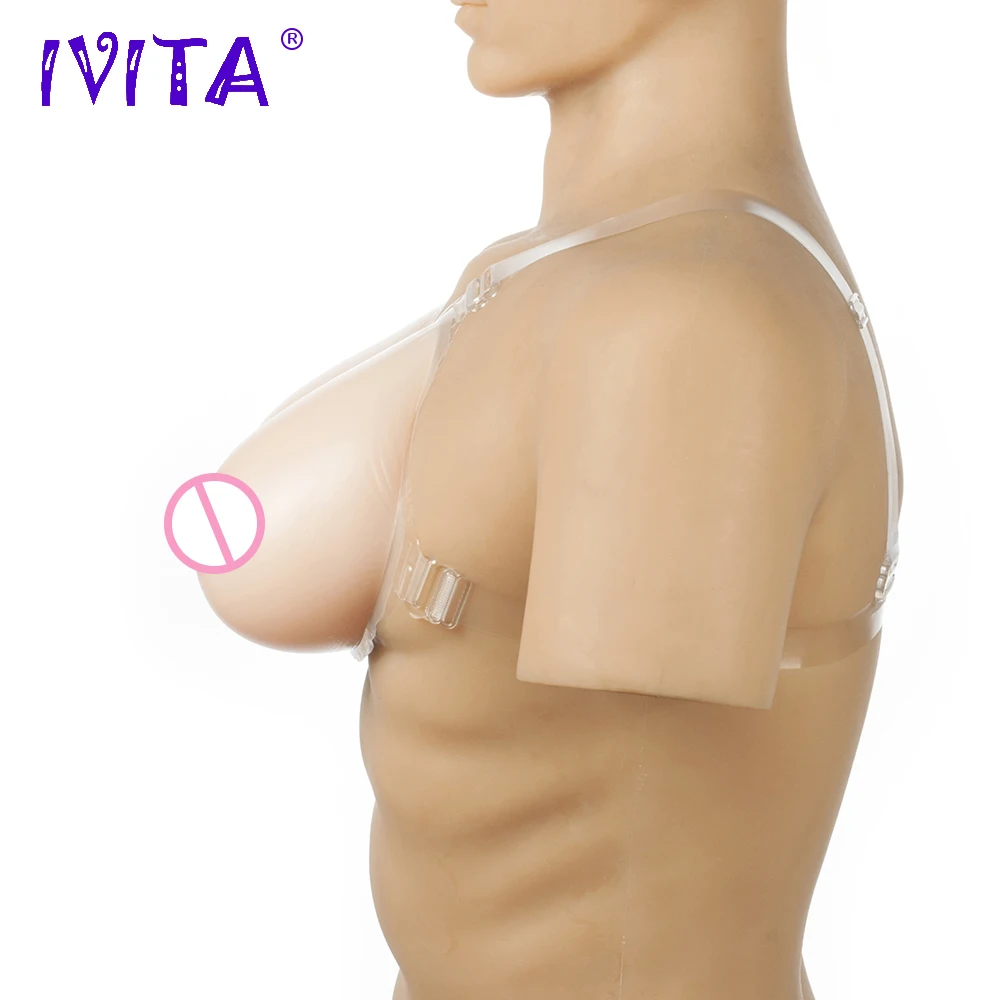 IVITA 3200g огромные силиконовые искусственные формы груди с плечевыми ремнями для