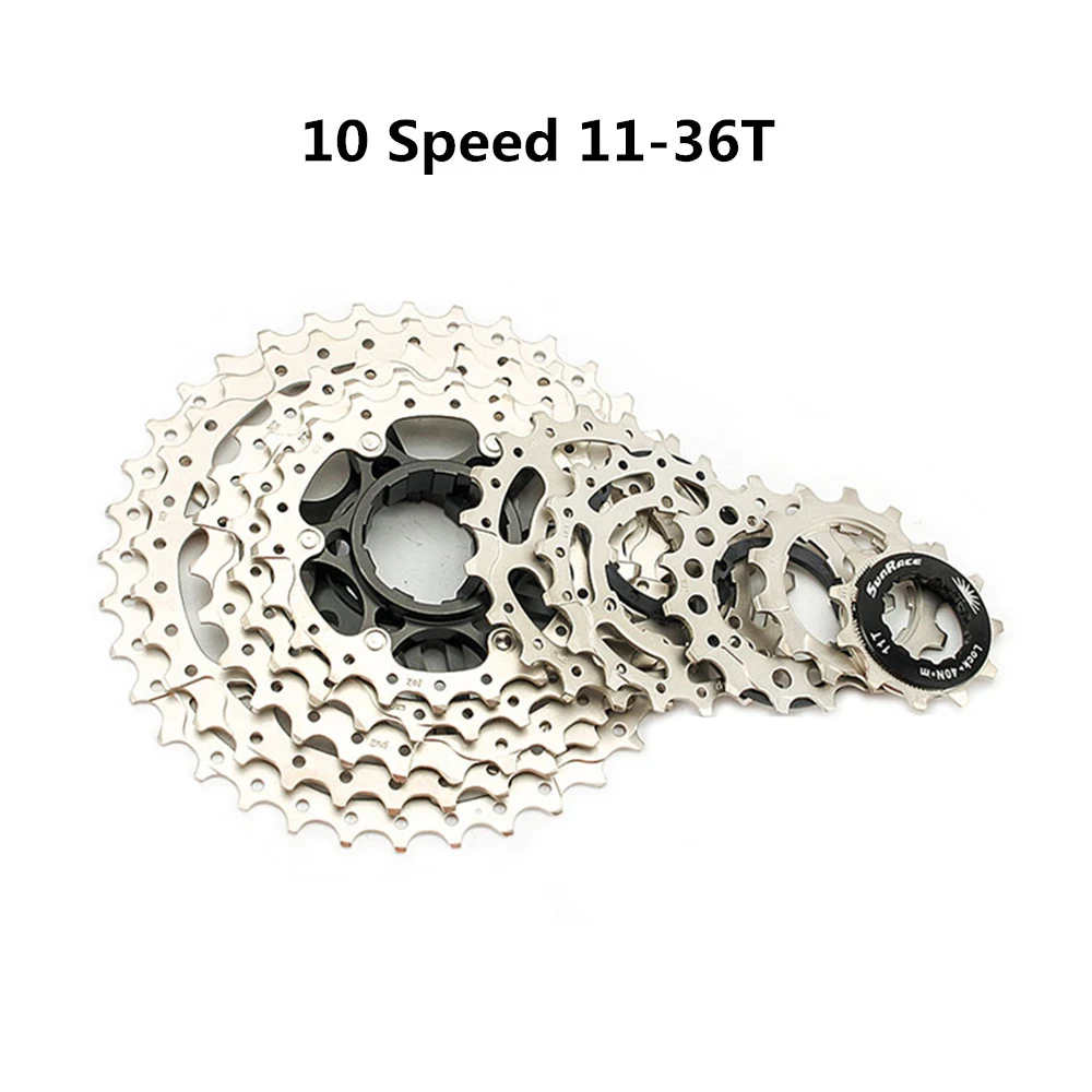 Sunracing MTB кассета 10 скоростей горный велосипедный маховик 10s 11-36T велосипедная