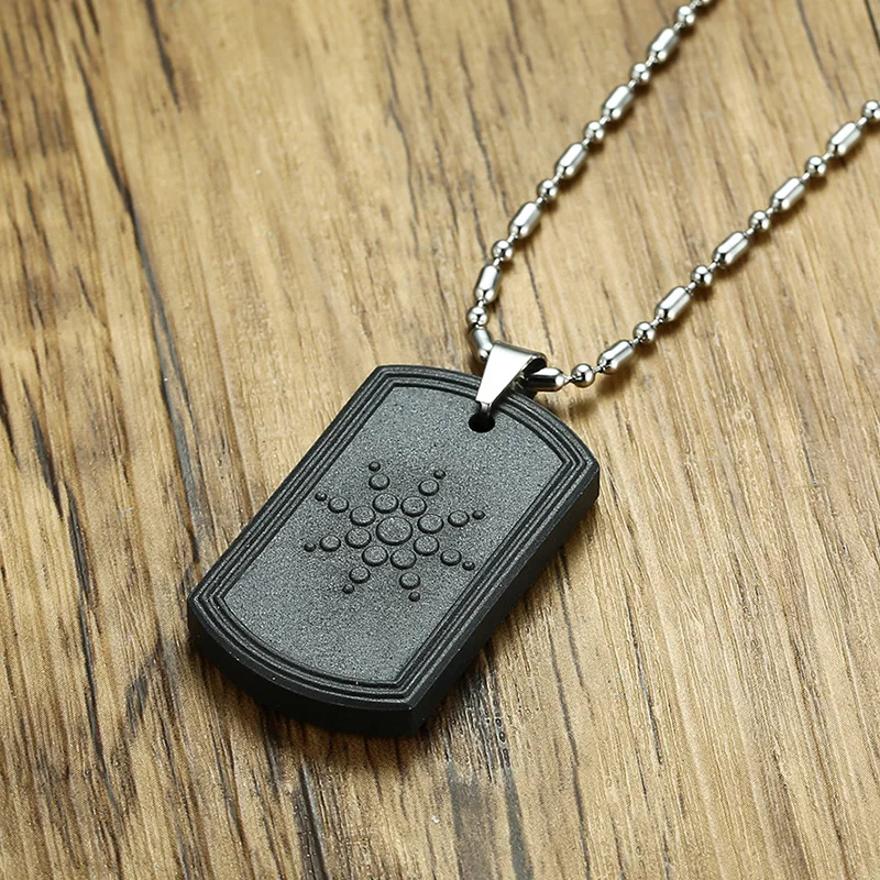 Ожерелье из гематита и вулканической лавы с бесплатной цепочкой|quantum pendant