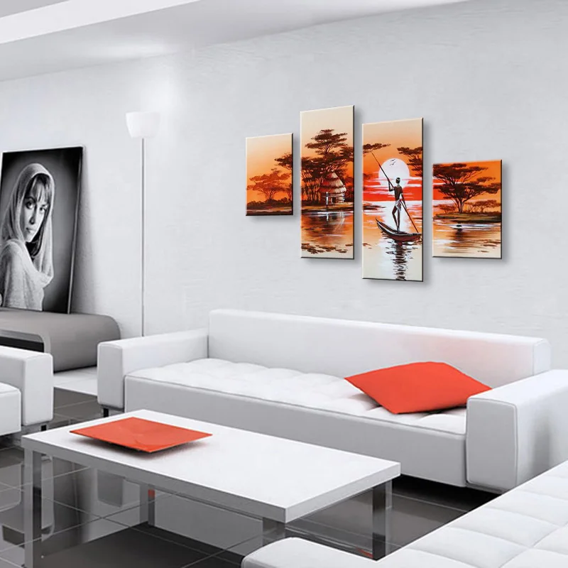 hand painted oil painting on canvas modern Best Art Abstract Wall Home Decoration AR-002 | Дом и сад